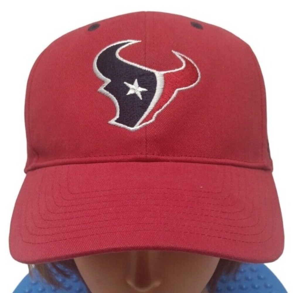NFL Red 47" Houston Texans Licensed Hat, Embroidered, Adjustable Hook-N-Loop Cap